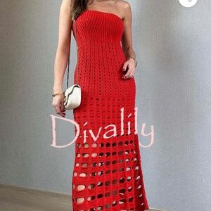 Cutout Off Shoulder Maxi Dress (L)